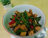 Foto langkah ke 4 dari resep Tumis kacang panjang dan tempe.
