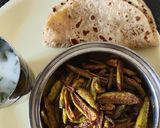 A picture of step 3 of Tendli Sabzi.