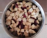 A picture of step 1 of Caponata 🌷.