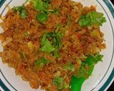 A picture of step 1 of Vegetable sandwich # Chef Deena# Team trees.