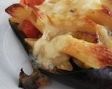 Foto del passaggio 3 della ricetta Barchette di melanzane ripiene con mezze penne e pecorino