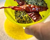 A picture of step 3 of Odisha Guwar Beans Besara Bhaja (Dry Cluster Beans Sabji with Mustard Paste).