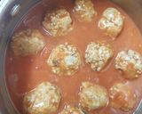 A picture of step 6 of My Chilli Garlic Meatballs in a Hot Tomato Based Sauce 😀.