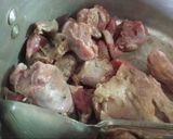 A picture of step 2 of Mutton bong nehari.