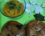 A picture of step 4 of Paav bhaji.