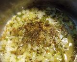 A picture of step 1 of Black Beans with Vinegar-Butter, Poached Onion.