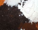 A picture of step 1 of Oreo slice brownie😋اوریو سلاٸس براٶنی 💝.