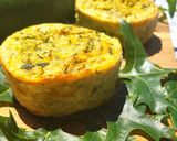 Une image de l'étape 1 de Flans de courgettes à la menthe.