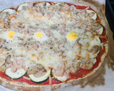 Foto del paso 5 de la receta: Pizza saludable🍕🥒🍄