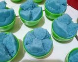 Foto langkah ke 4 dari resep Kue mangkok bunga telang tanpa tape.