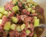 A picture of step 2 of Fresh Tuna Tostadas.