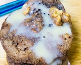 A picture of step 3 of 3 ingredients keto walnut mug cake.