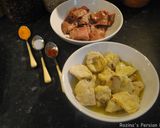 A picture of step 19 of Persian artichoke and celery stew.