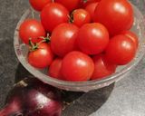 Une image de l'étape 1 de Galette de tomates cerises.