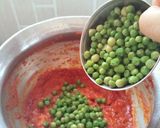 A picture of step 3 of Mushroom peas masala.