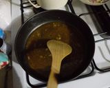 A picture of step 2 of Chocoflan (Impossible Cake).