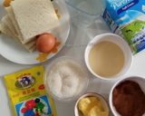 Foto langkah ke 1 dari resep Puding zebra roti tawar.