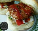 A picture of step 3 of Chicken chapli burger.