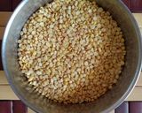 A picture of step 1 of Moong dal Khichdi.