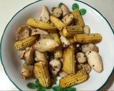 氣炸 杏鮑菇 玉米筍的食譜步驟4照片