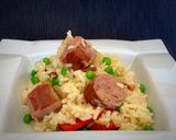 Foto del paso 9 de la receta Arroz con butifarra y puntas de jamón