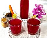 A picture of step 5 of Beetroot Carrot Kasundi Flavor Kanji - Tangy Probiotic Gut Health Fermented Drink.