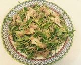 Hình bước làm 5 của món Salad rau mầm và thịt hấp