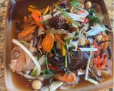 A picture of step 3 of Steamed Red Snapper.