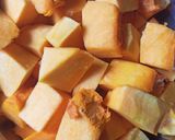 A picture of step 1 of Pumpkin Sambar.