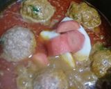 A picture of step 9 of Shab Daig with Tandoori Roti (meetball with turnip & carrot in curry).