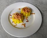 A picture of step 2 of Coconut Flavored Sticky Rice with Fried Dried Shrimp.