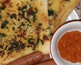 Foto langkah ke 6 dari resep Garlic Bread & Sosis Panggang.