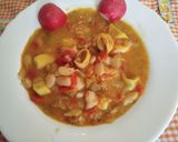 Foto del paso 13 de la receta: Alubias con calamar, gambas, langostinos y choco