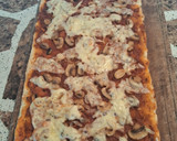 Foto del paso 11 de la receta: Pizza de champiñones rellena con muzzarella