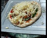 A picture of step 10 of Pizza with spinach and tofu topping.