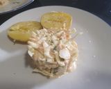 Foto del paso 4 de la receta: Ensalada americana con salmón ahumado y ricotta