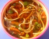 A picture of step 4 of Noodles soup.