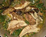 A picture of step 4 of Water leaf soup.