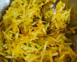 A picture of step 3 of Raw Papaya Sambharo.