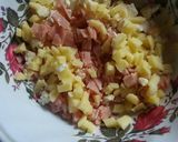 Foto del paso 2 de la receta: Agnolottis facilísimos con tapas de empanada, rellenos de jamón,
