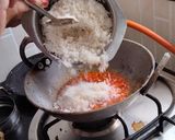 A picture of step 7 of Yummy and tasty carrot rice.