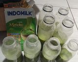 Foto langkah ke 2 dari resep Creamy Matcha Sago Puding Sedot.
