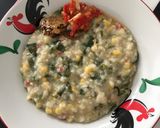 Foto langkah ke 11 dari resep Bubur Manado dan Ikan Asin dan Sambal Tomat.