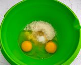 Foto langkah ke 2 dari resep Bolu Kukus Ubi Ungu Vla Keju.
