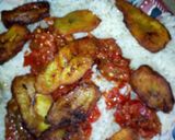 A picture of step 5 of White rice,fish sauce and fried plantain.