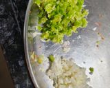 A picture of step 1 of Manchow Soup.