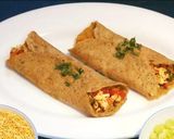 A picture of step 11 of Stuffed Moong Dal Chilla Chaat.
