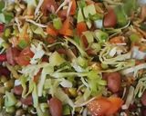 A picture of step 2 of Protein rich Mung sprouts and peanuts salad.