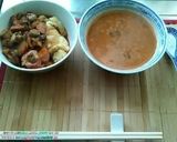 A picture of step 6 of Japanese scrambled eggs smoke pork sausage twist chilli.