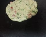 A picture of step 4 of Bread chilla.